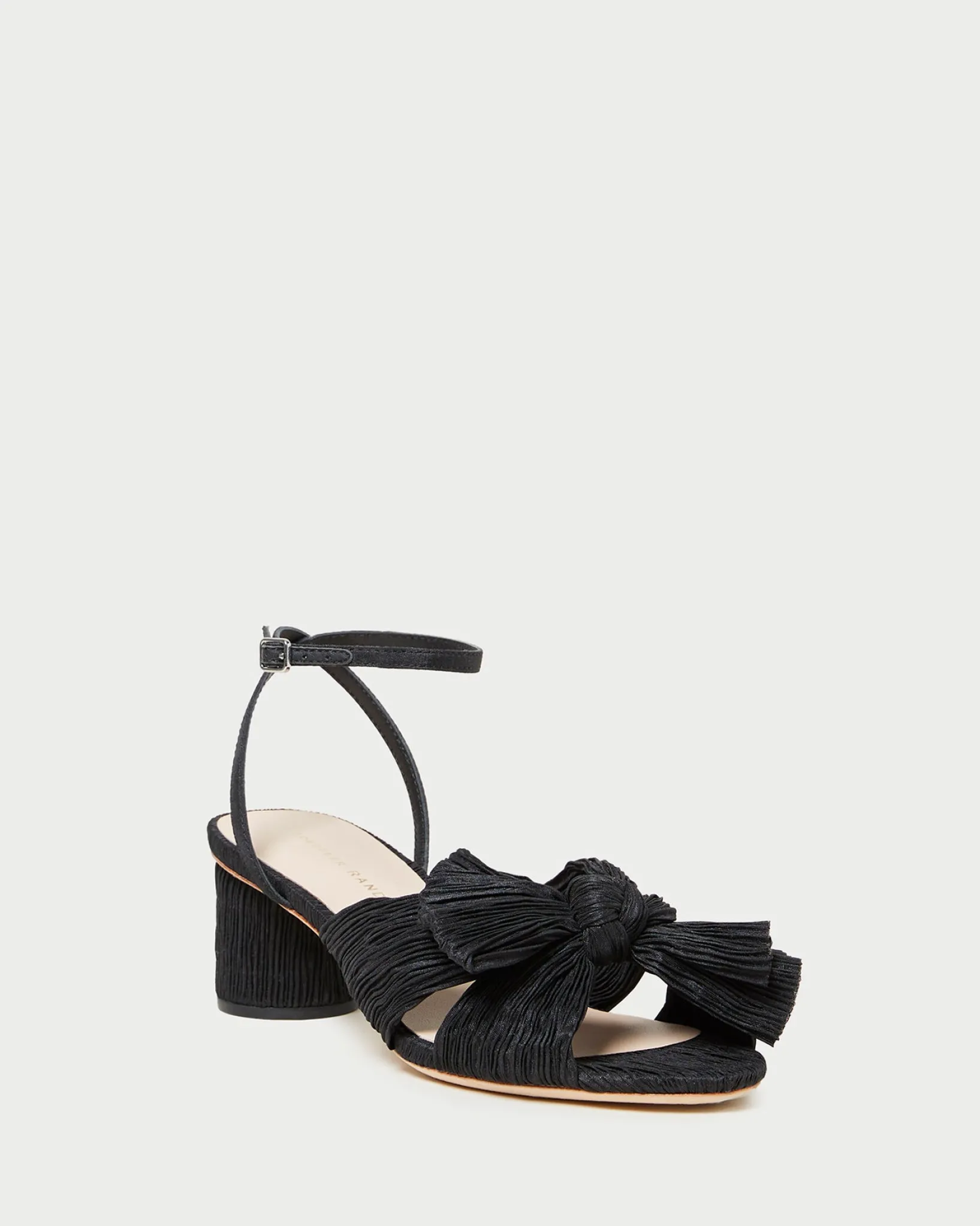 Outlet Loeffler Randall Dahlia Pearl Pleated Bow Heel Vegan Pearl