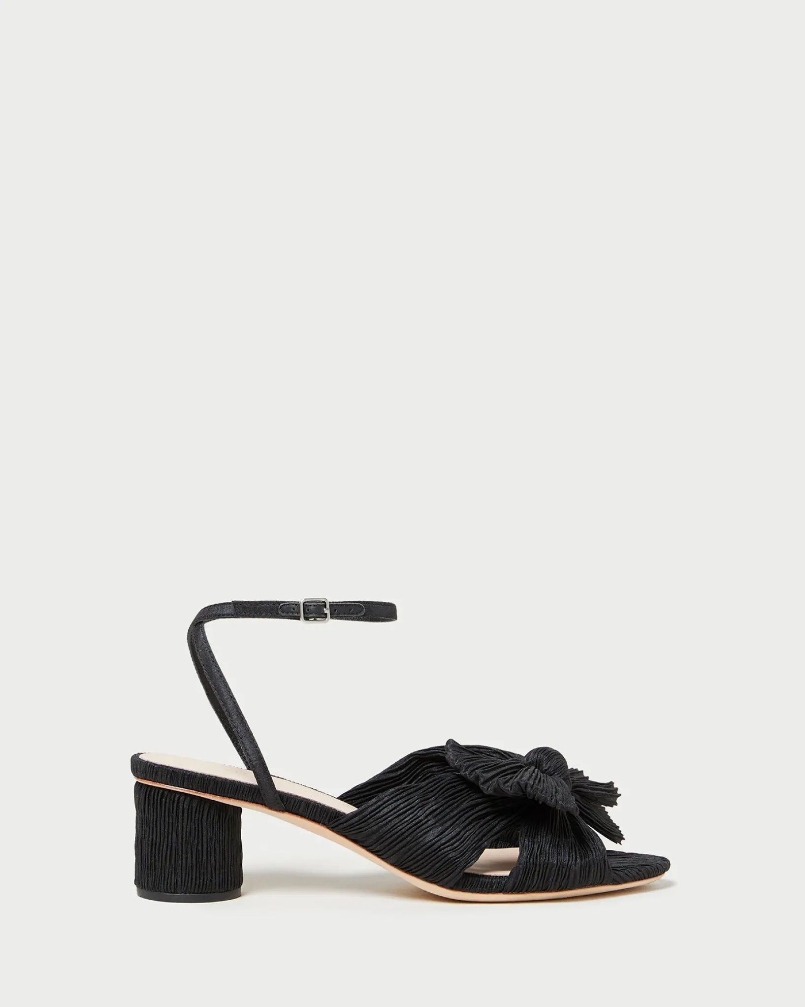 Loeffler Randall Dahlia White Lace Bow Heel White/Cream