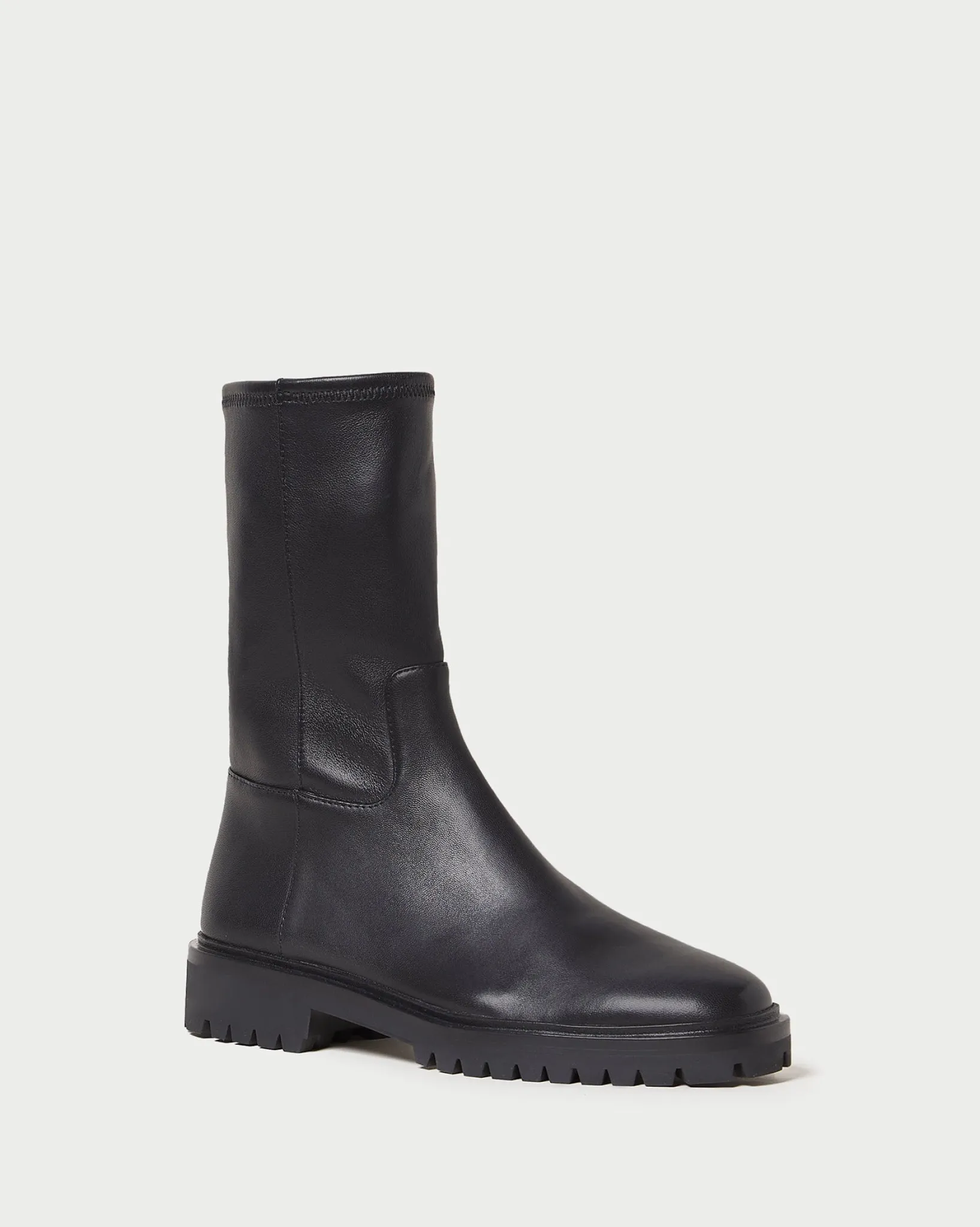 Loeffler Randall Danny Mid Lug Boot Black