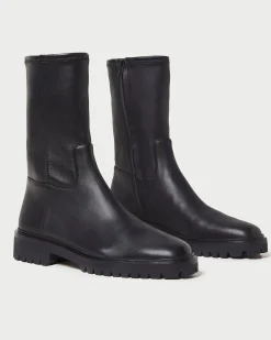 Loeffler Randall Danny Mid Lug Boot Black
