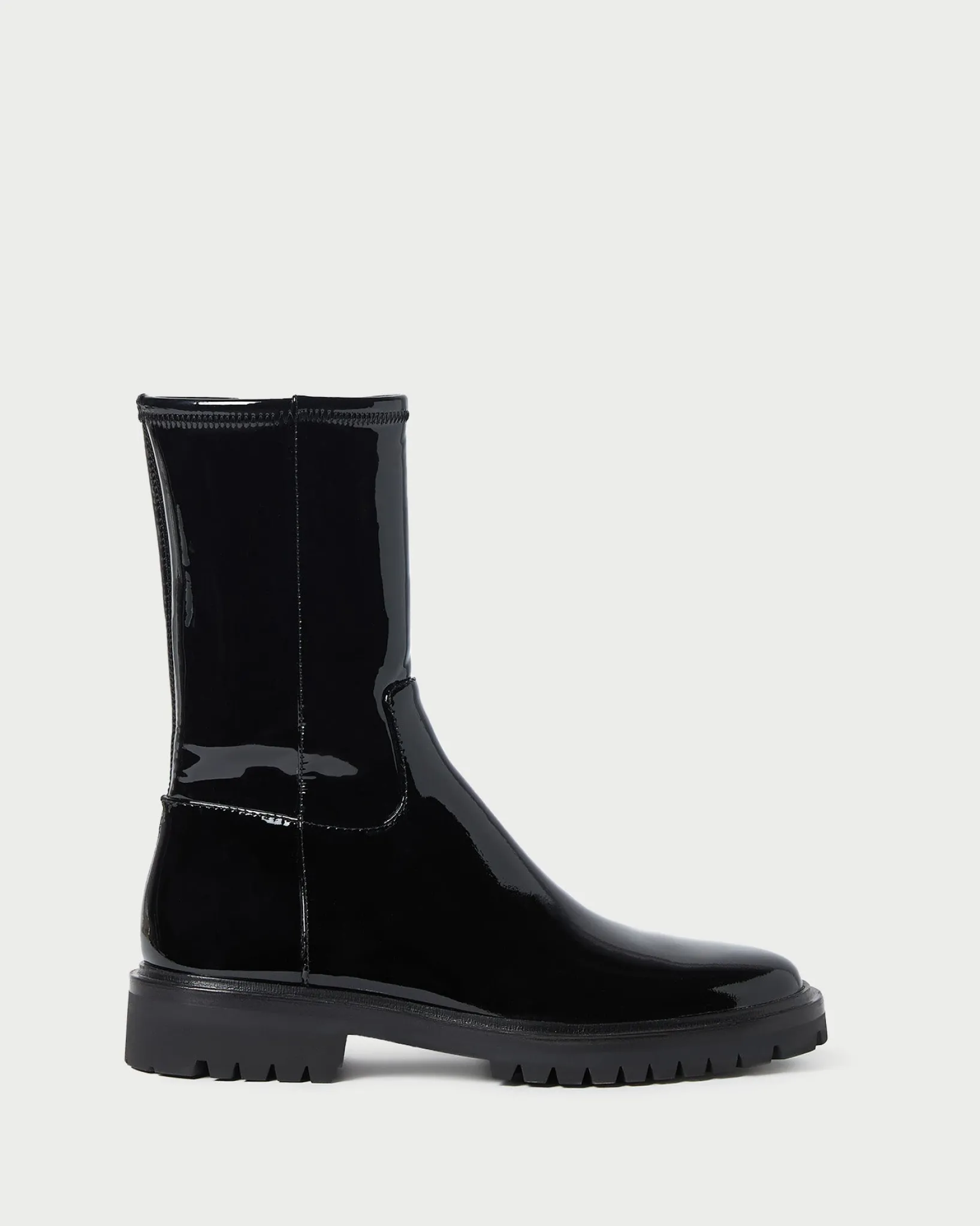 Loeffler Randall Danny Mid Lug Boot Black
