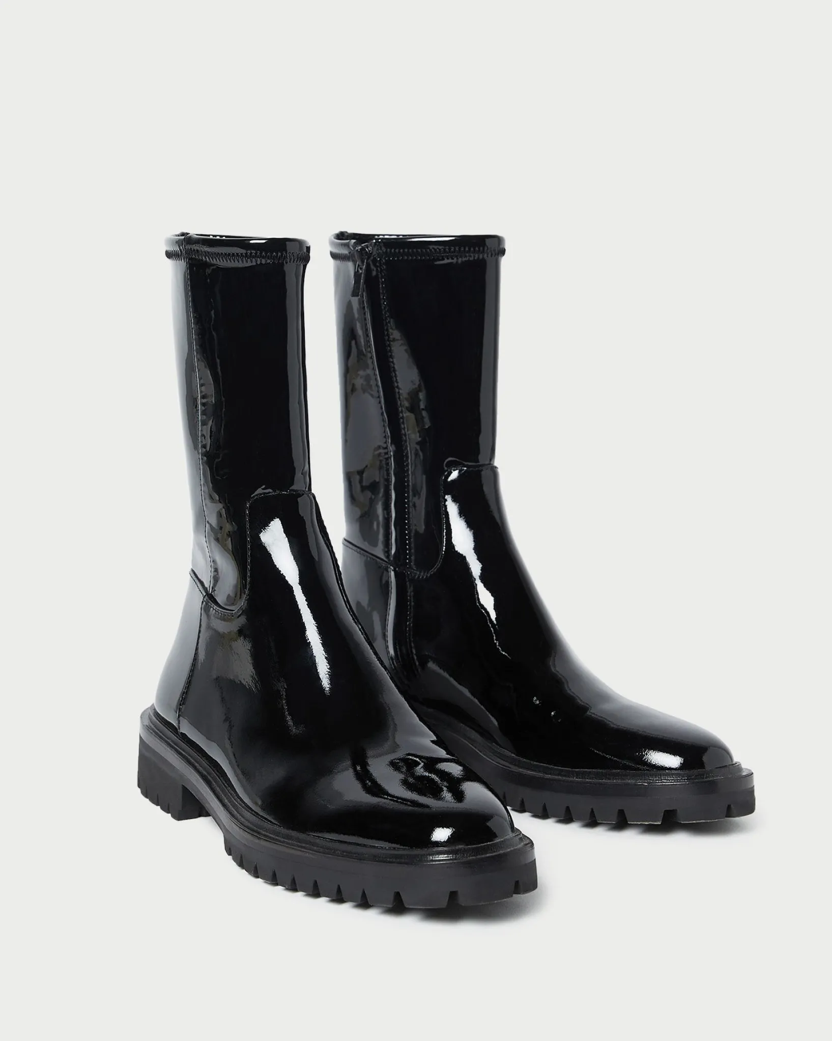 Loeffler Randall Danny Mid Lug Boot Black