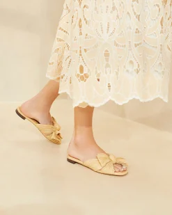 Outlet Loeffler Randall Daphne Bow Slide Blue