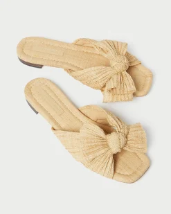 Loeffler Randall Daphne Bow Slide Champagne