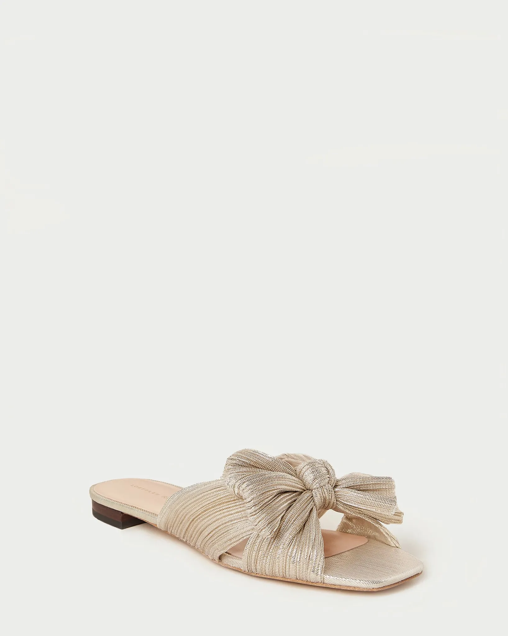 Loeffler Randall Daphne Bow Slide Champagne