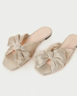 Loeffler Randall Daphne Bow Slide Champagne