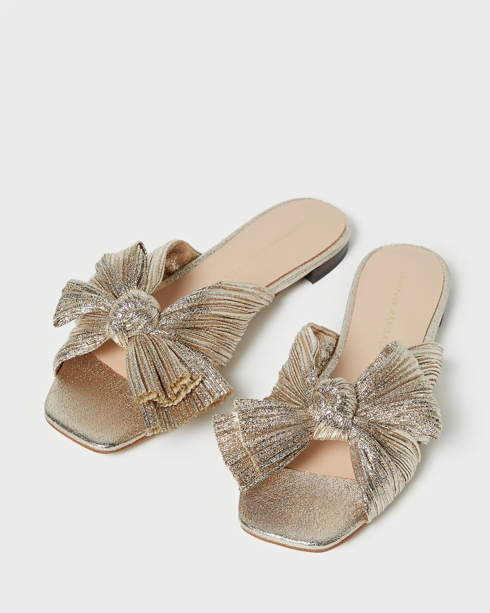 Loeffler Randall Daphne Bow Slide Champagne