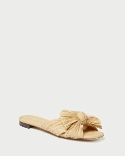 Discount Loeffler Randall Daphne Bow Slide Natural