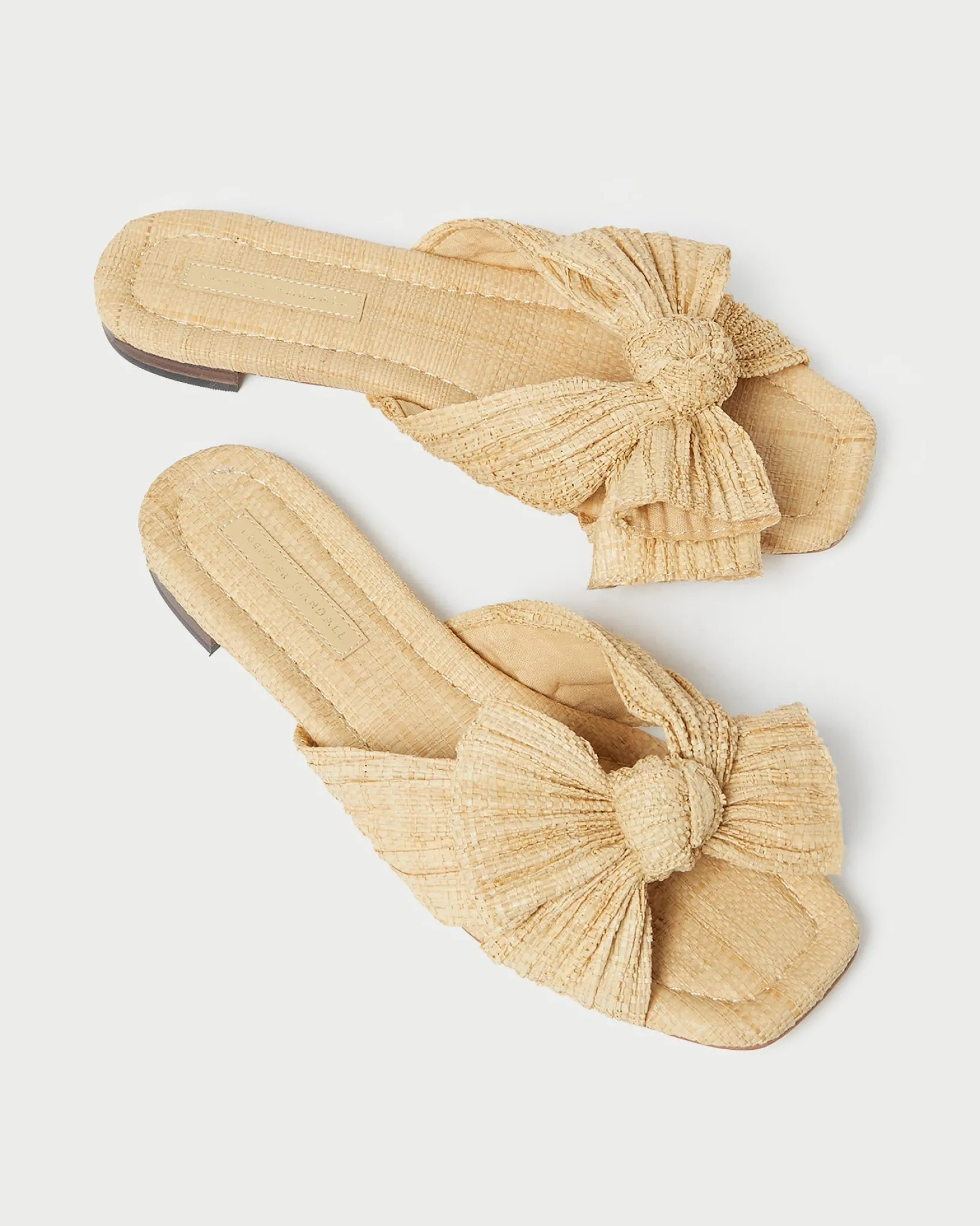 Discount Loeffler Randall Daphne Bow Slide Natural