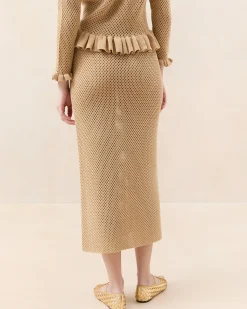 Best Loeffler Randall Delia Butter Crochet Skirt Butter />