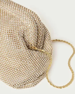 Best Loeffler Randall Doreen Gold Diamanté Frame Pouch Gold /><noscript><img width=