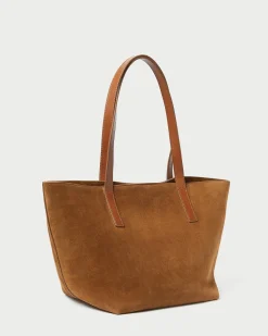 Discount Loeffler Randall Easton Cacao Suede Medium Tote Cacao /><noscript><img width=