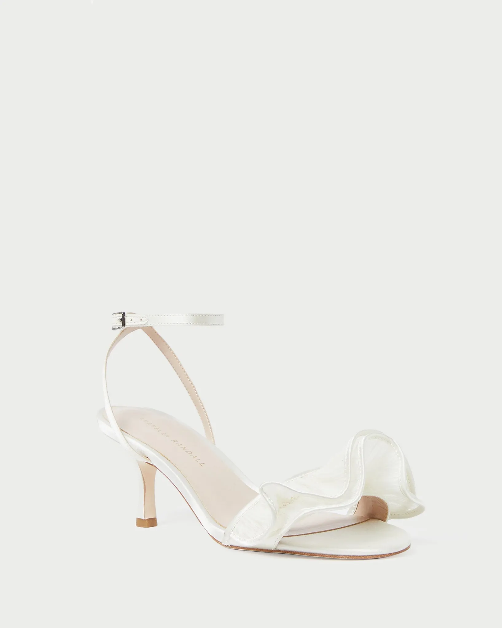Discount Loeffler Randall Elena Pearl Pleated Ruffle Sandal Pearl />