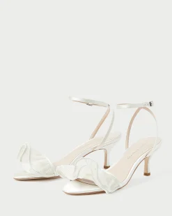 Discount Loeffler Randall Elena Pearl Pleated Ruffle Sandal Pearl /><noscript><img width=