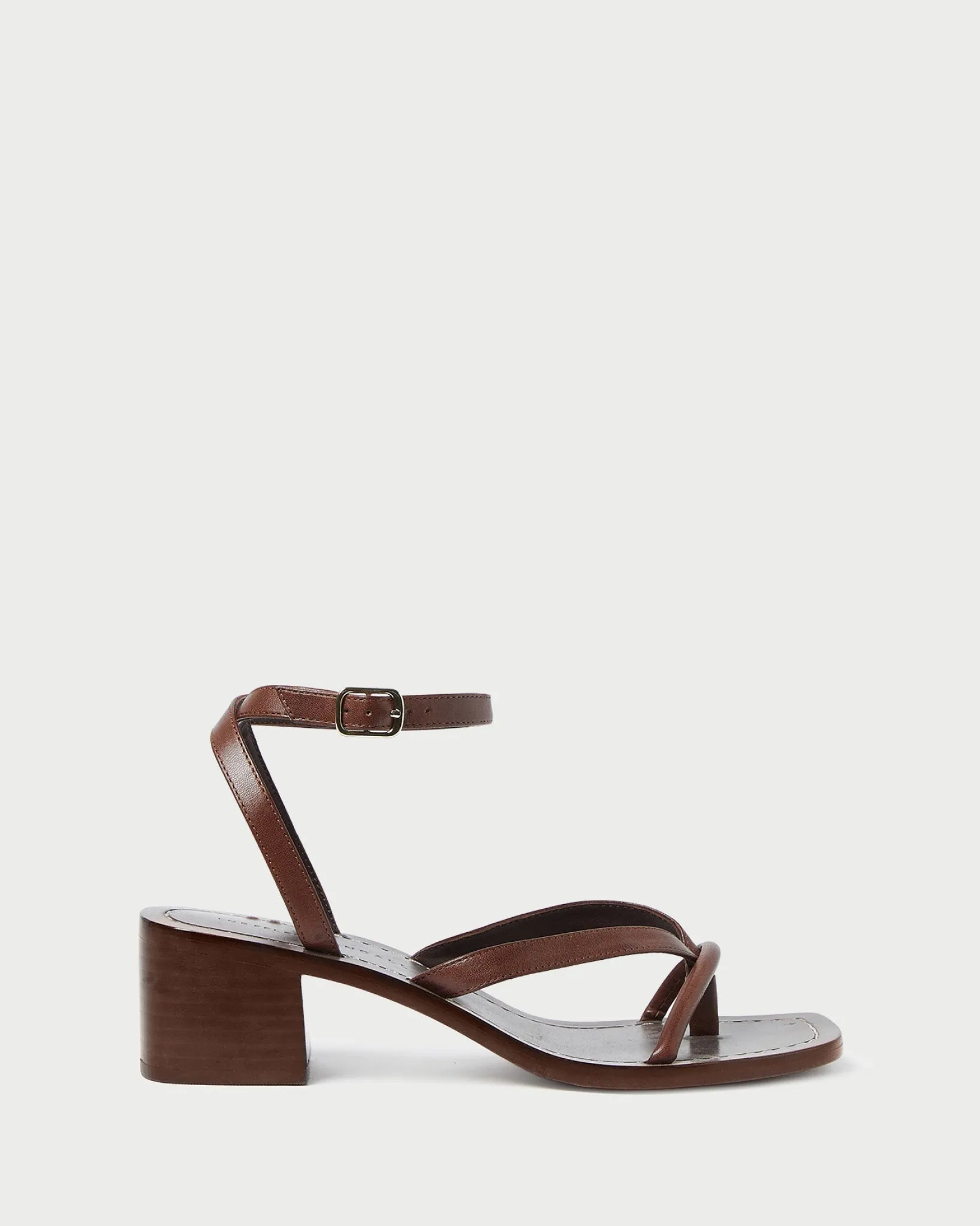 Clearance Loeffler Randall Eloise Leather Heeled Sandal Black