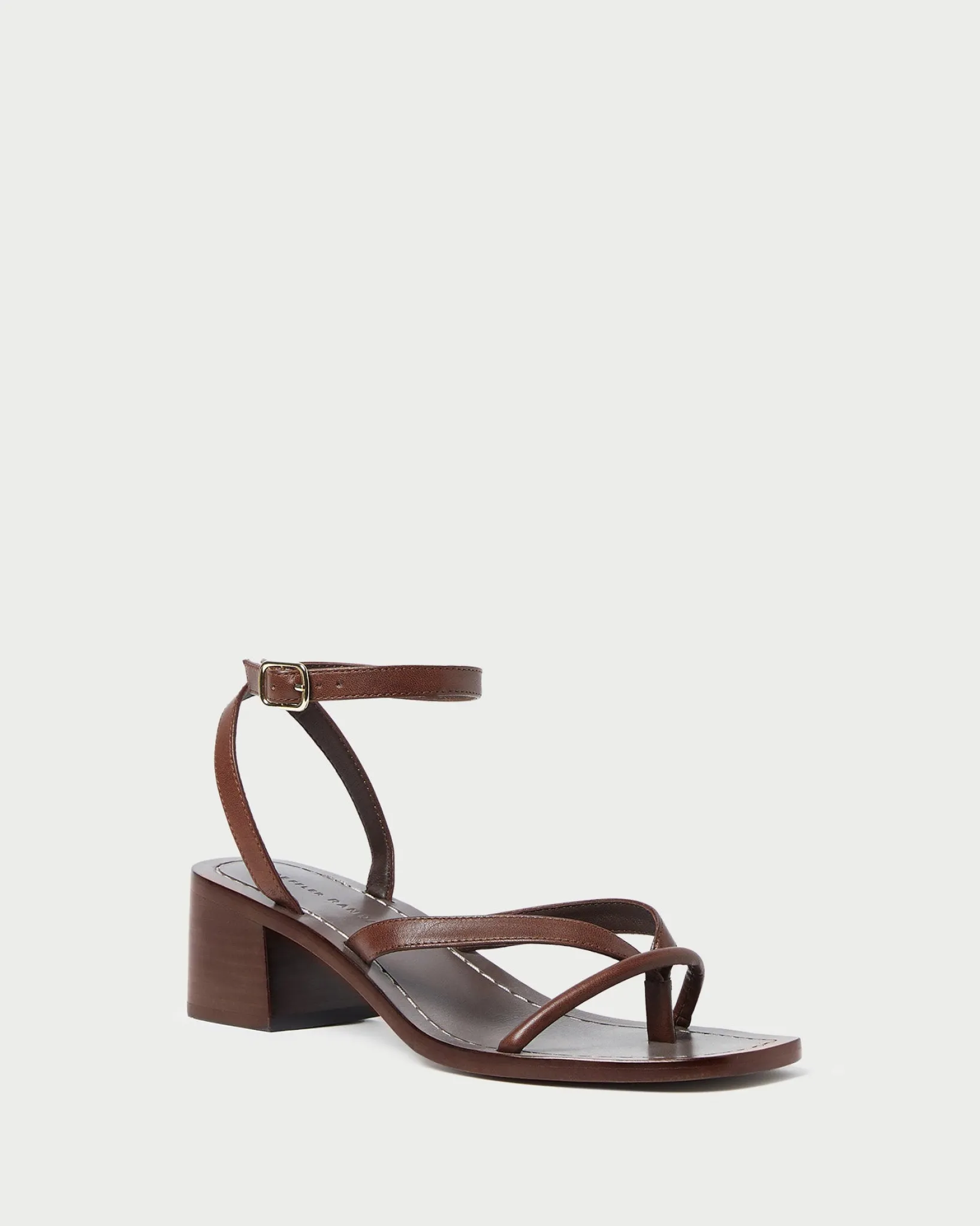 Best Loeffler Randall Eloise Leather Heeled Sandal Espresso