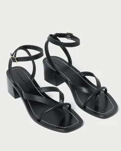 Best Loeffler Randall Eloise Leather Heeled Sandal Espresso