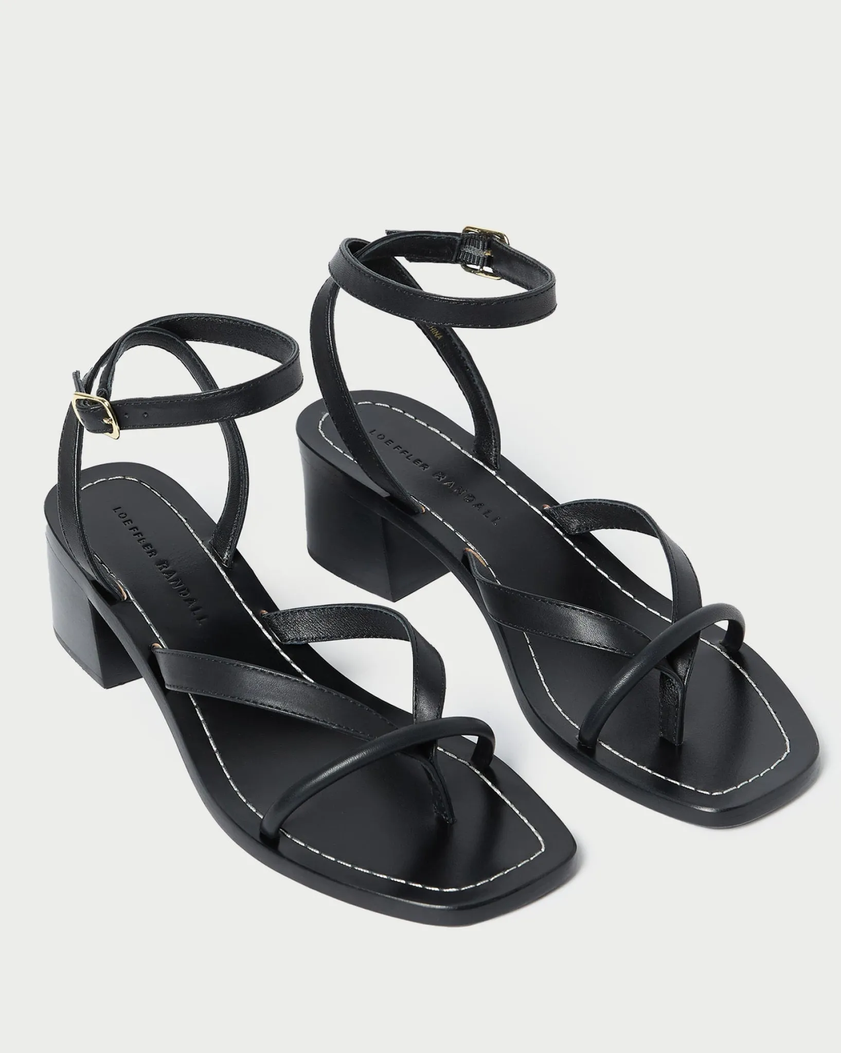 Best Loeffler Randall Eloise Leather Heeled Sandal Espresso