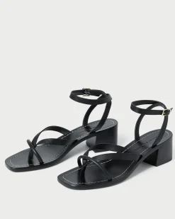 Best Loeffler Randall Eloise Leather Heeled Sandal Espresso