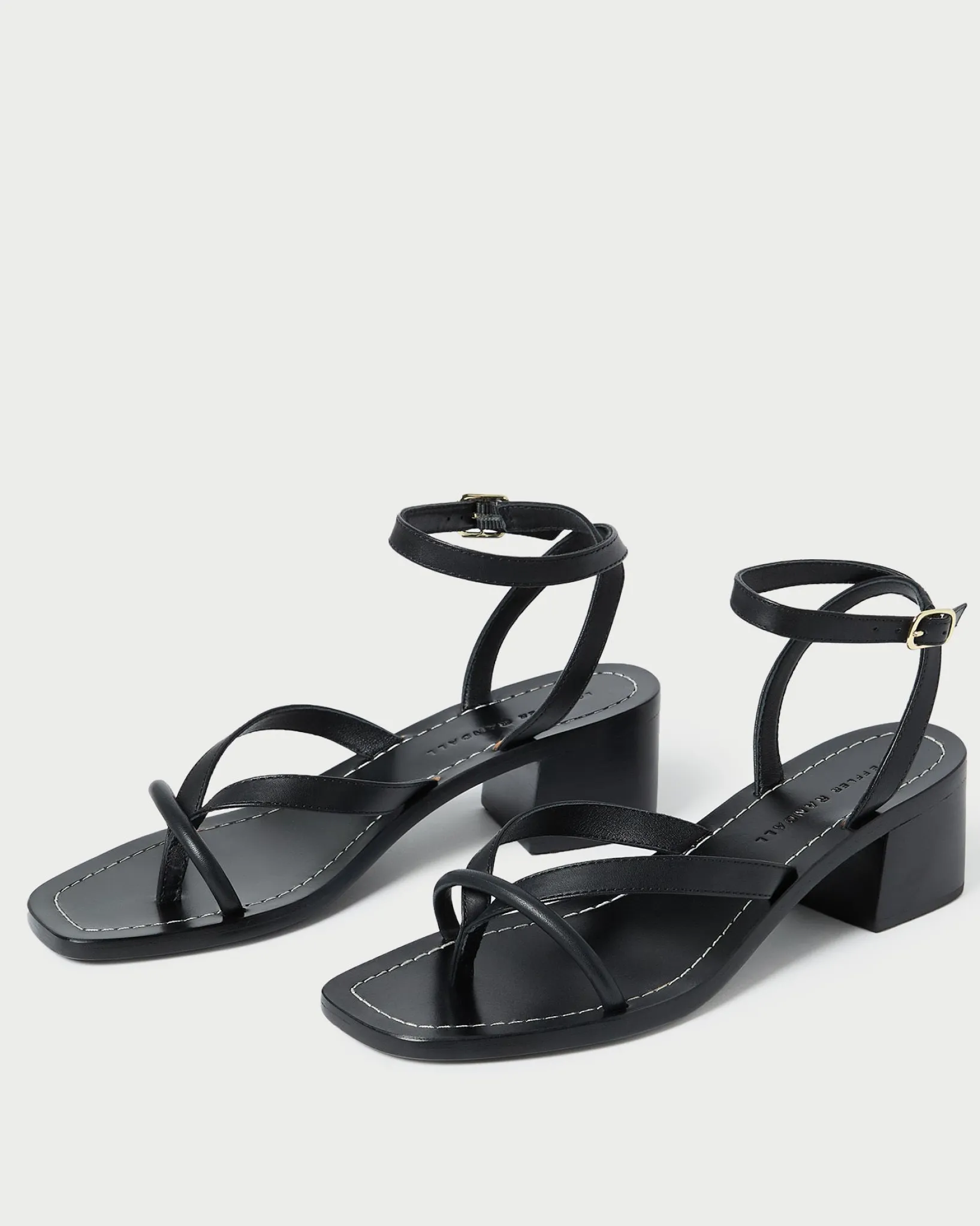 Best Loeffler Randall Eloise Leather Heeled Sandal Espresso