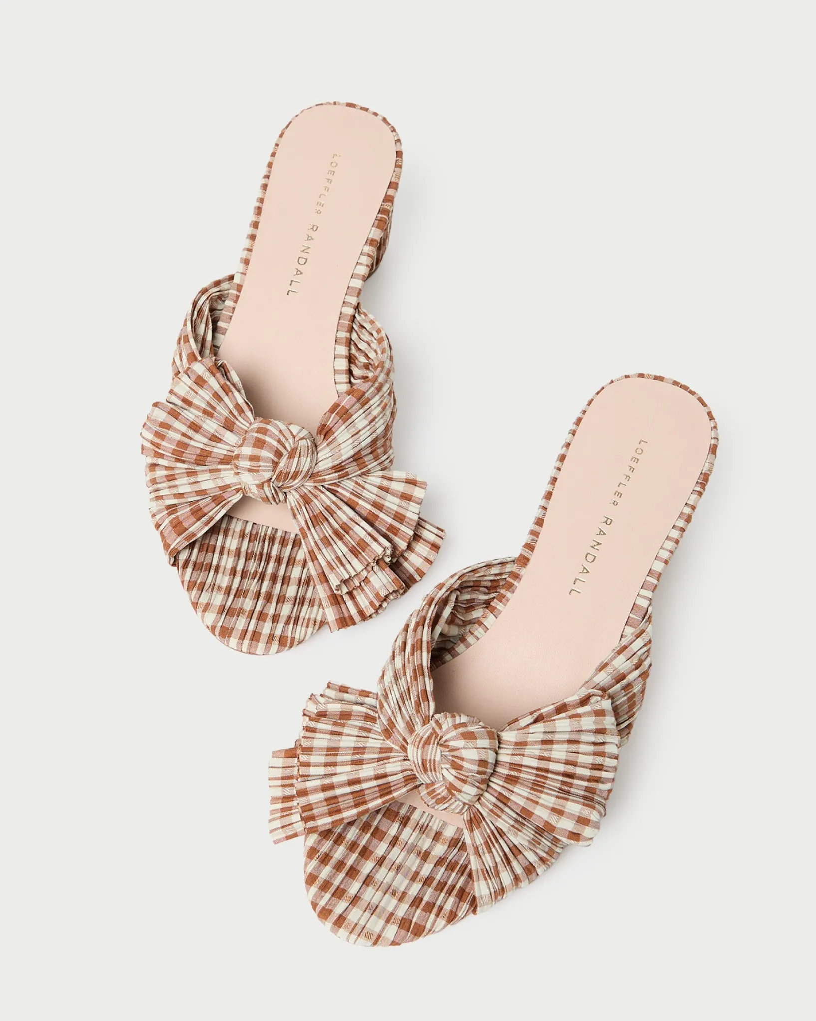 New Loeffler Randall Emilia Pleated Bow Heel Black