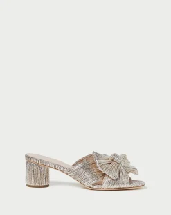 Sale Loeffler Randall Emilia Bow Heel Brown Gingham