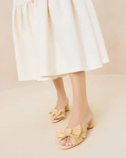 Sale Loeffler Randall Emilia Bow Heel Brown Gingham