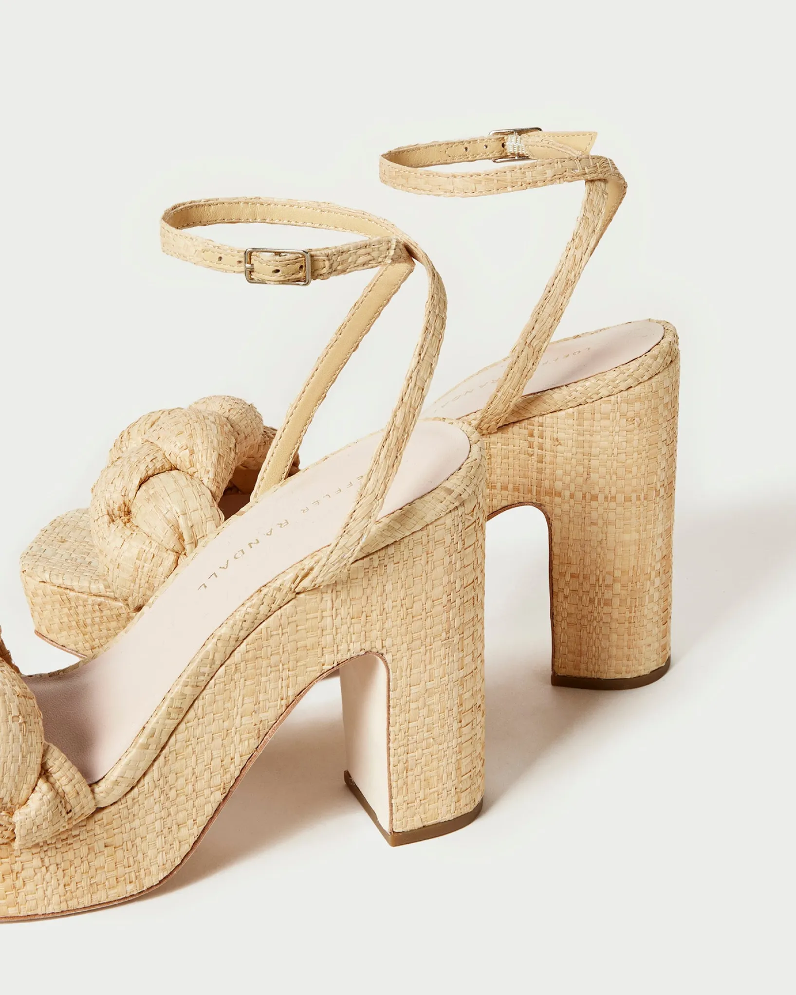 Online Loeffler Randall Fae Denim Platform Heel Blue