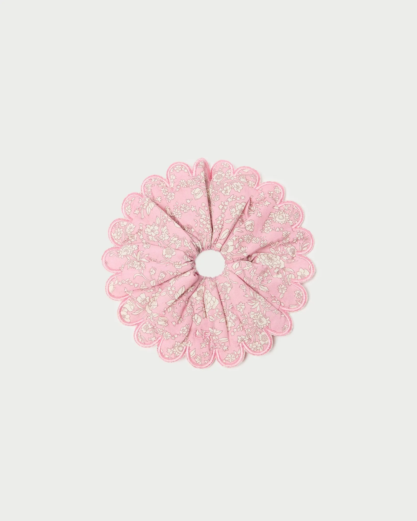 Hot Loeffler Randall Frankie Scallop Scrunchie Red Gingham