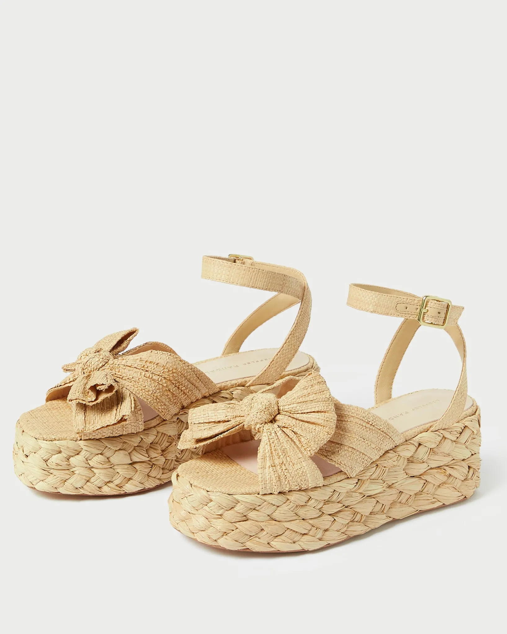 Best Loeffler Randall Gaby Bow Espadrille Brown Gingham