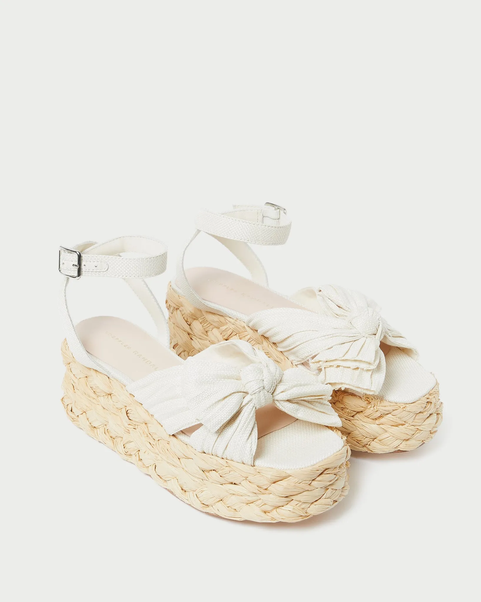 Best Loeffler Randall Gaby Bow Espadrille Brown Gingham