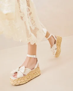 Best Loeffler Randall Gaby Bow Espadrille Brown Gingham