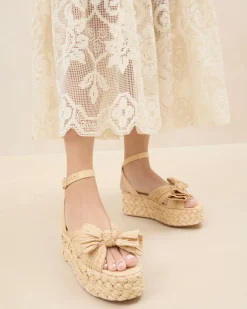 Best Loeffler Randall Gaby Pleated Bow Espadrille White