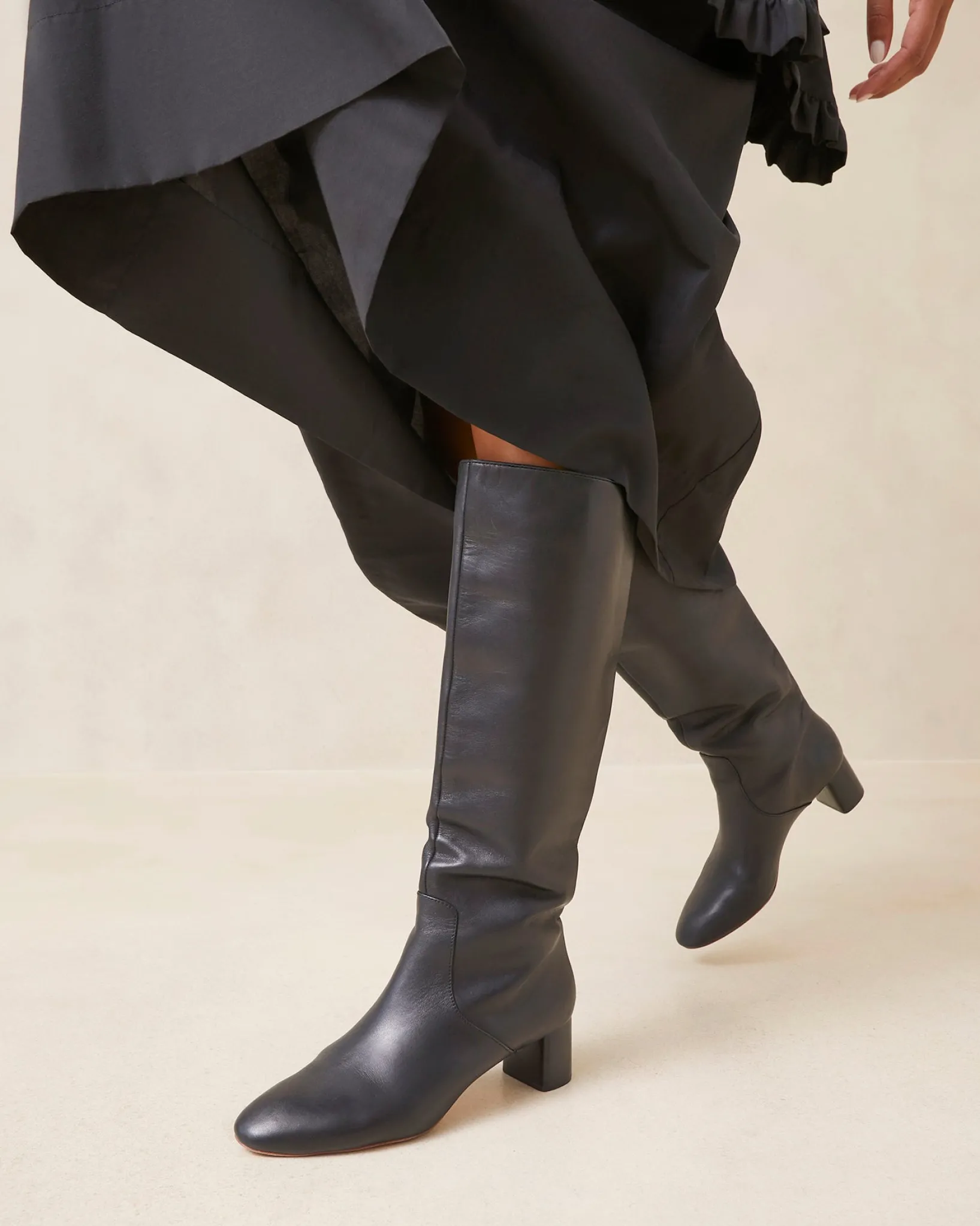Outlet Loeffler Randall Gia Cognac Tall Boot Black
