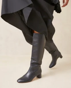 Online Loeffler Randall Gia Espresso Tall Boot Black