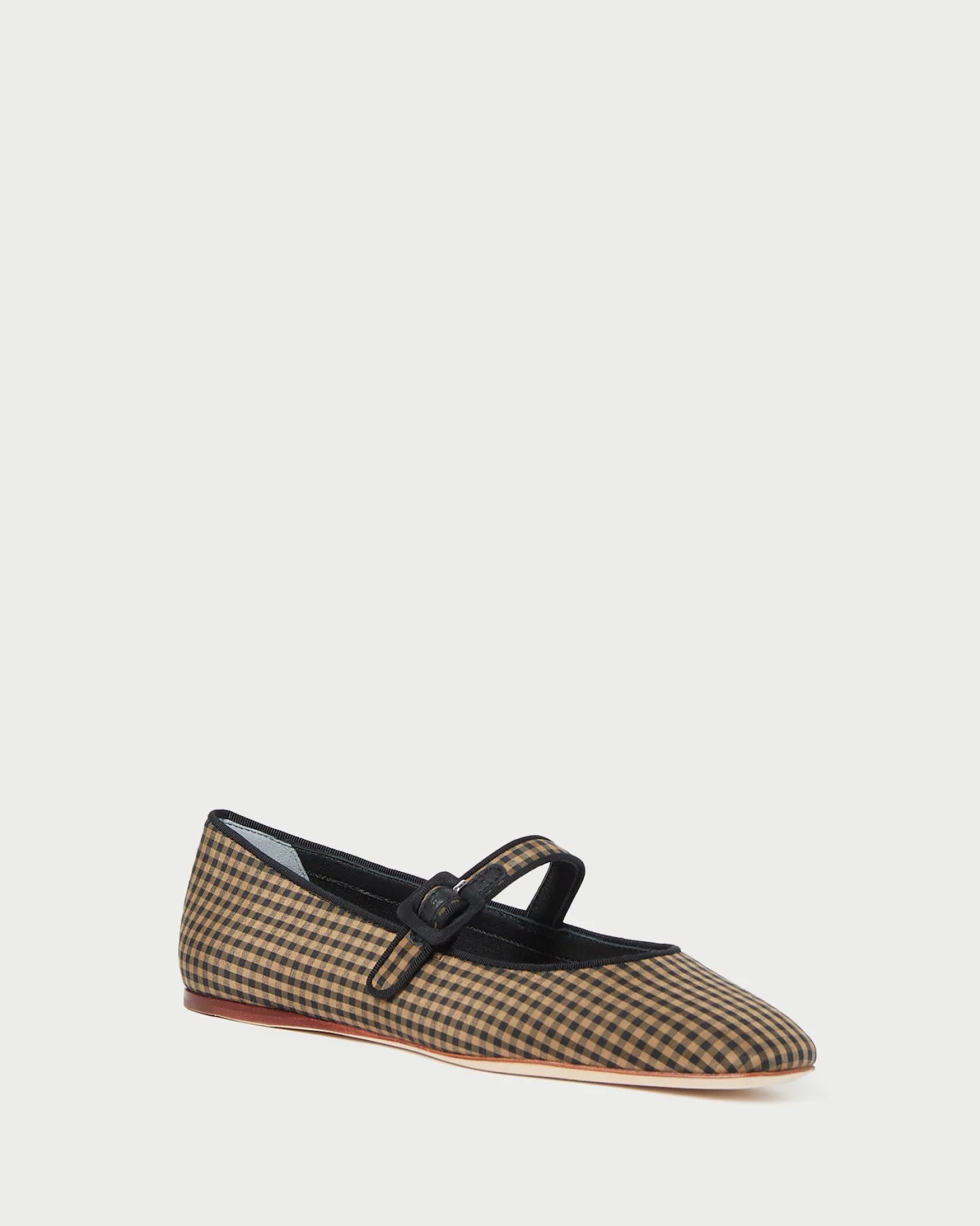 New Loeffler Randall Ginger Brown Moiré Mary Jane Black/Brown/Black