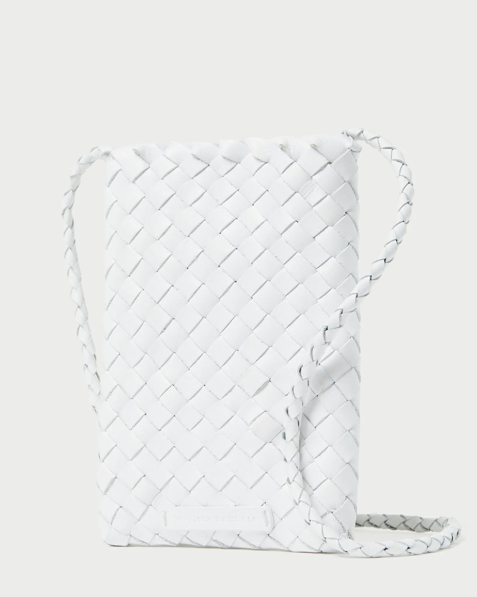 Loeffler Randall Grace Woven Crossbody Desert Sand