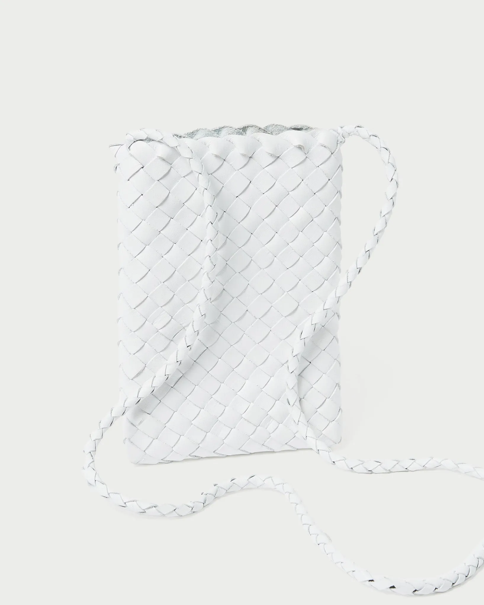 Loeffler Randall Grace Woven Crossbody Desert Sand