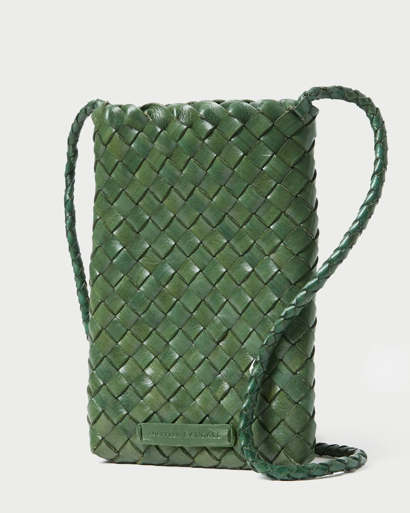 Loeffler Randall Grace Woven Crossbody Desert Sand