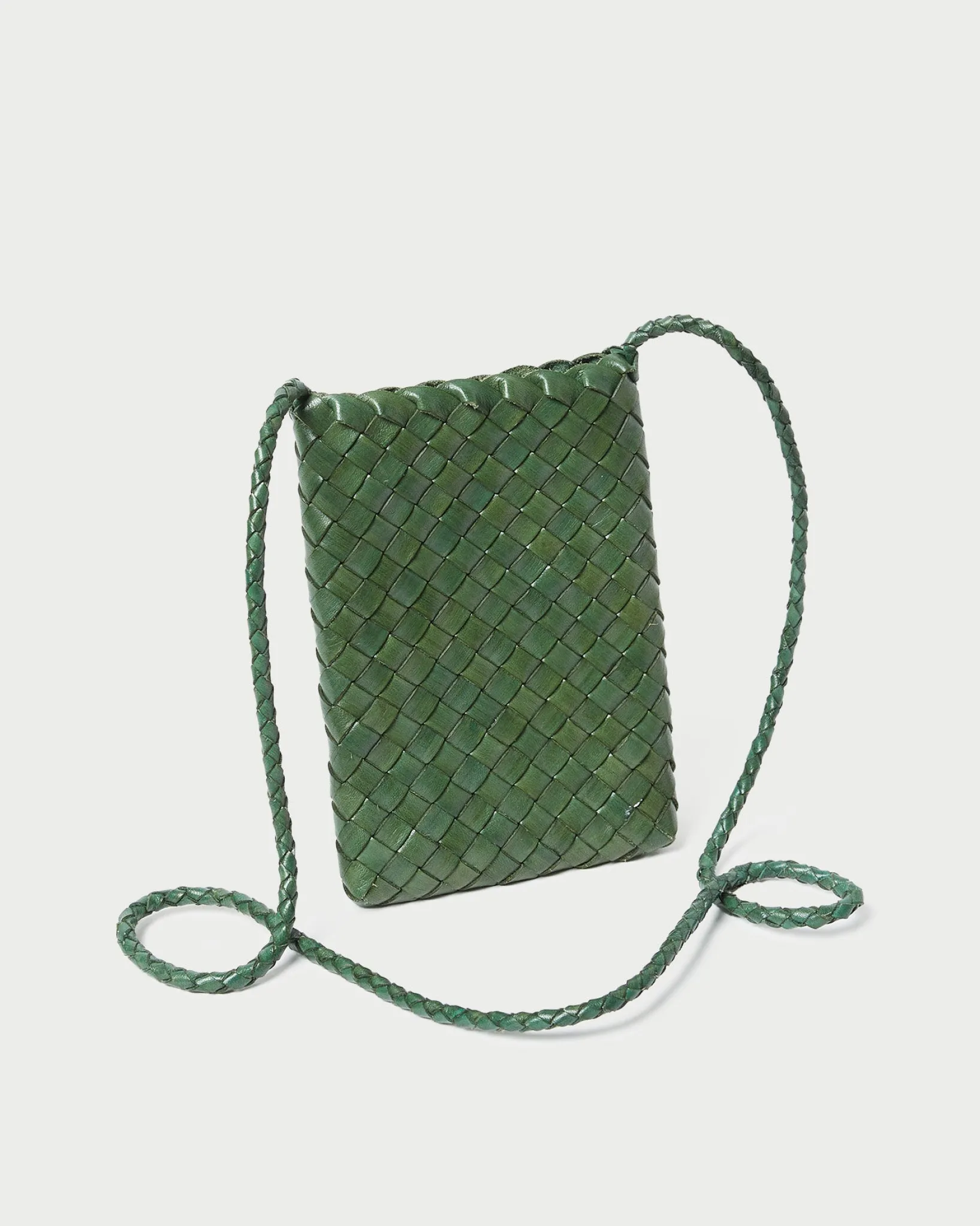 Loeffler Randall Grace Woven Crossbody Desert Sand