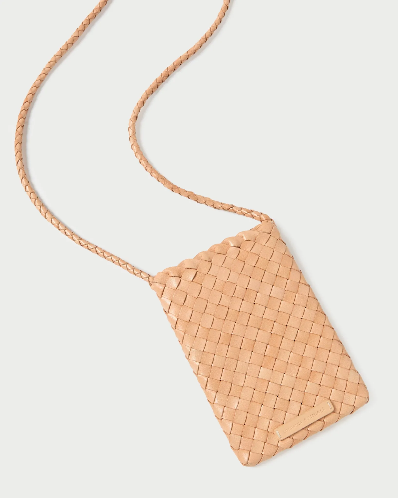 Loeffler Randall Grace Emerald Woven Crossbody White