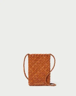 Loeffler Randall Grace Emerald Woven Crossbody White