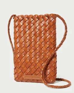 Loeffler Randall Grace Emerald Woven Crossbody White