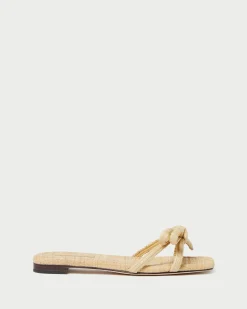 Clearance Loeffler Randall Hadley Bow Sandal Natural