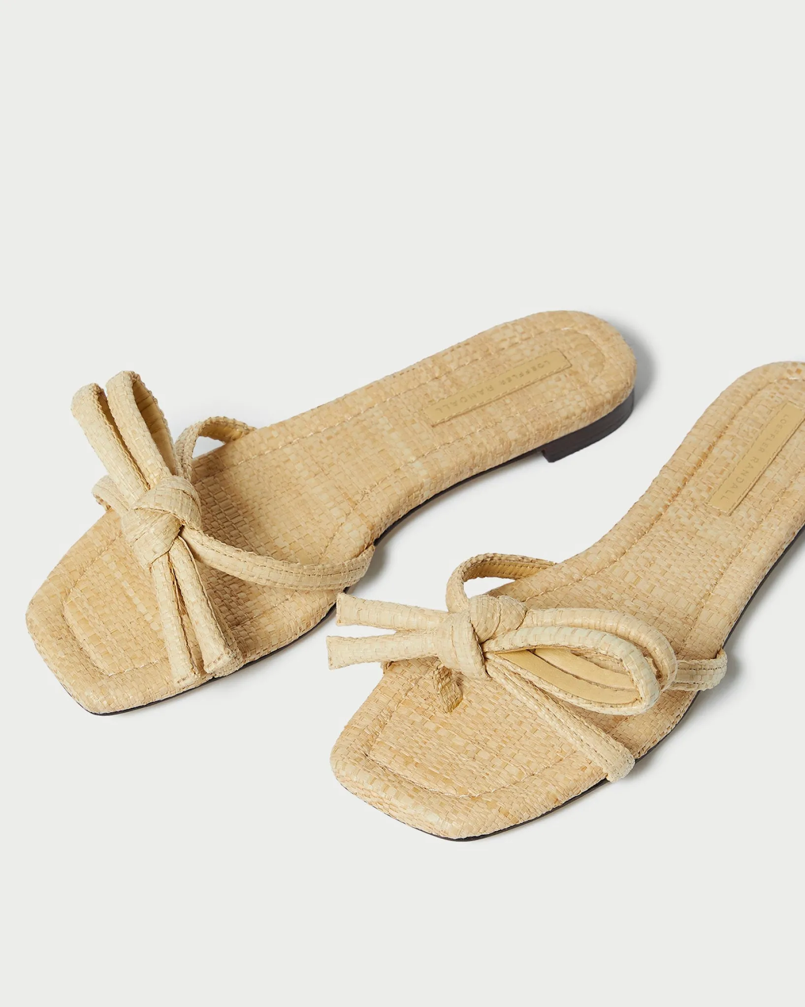 Clearance Loeffler Randall Hadley Bow Sandal Natural