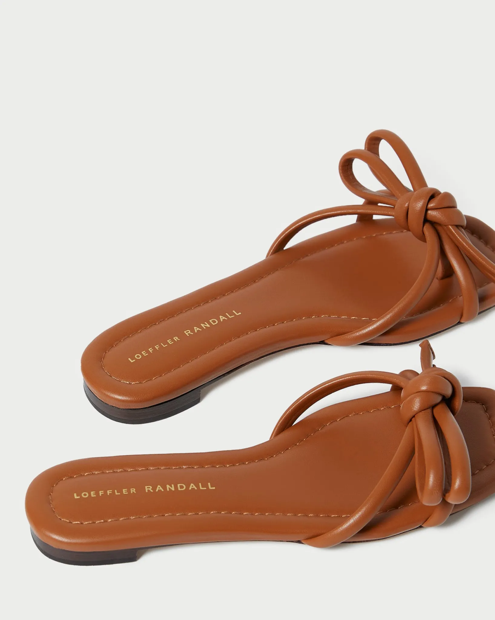 Hot Loeffler Randall Hadley Brown Bow Sandal Timber