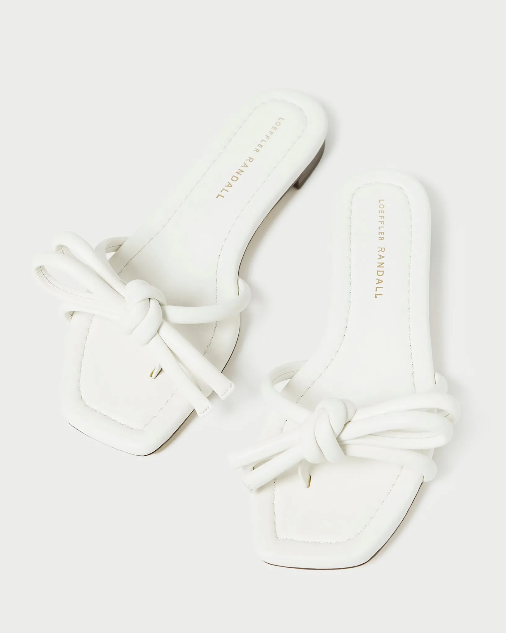 Online Loeffler Randall Hadley Bow Sandal White
