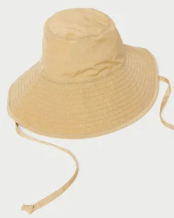 Clearance Loeffler Randall Hannah Parchment Nylon Bucket Hat Parchment />