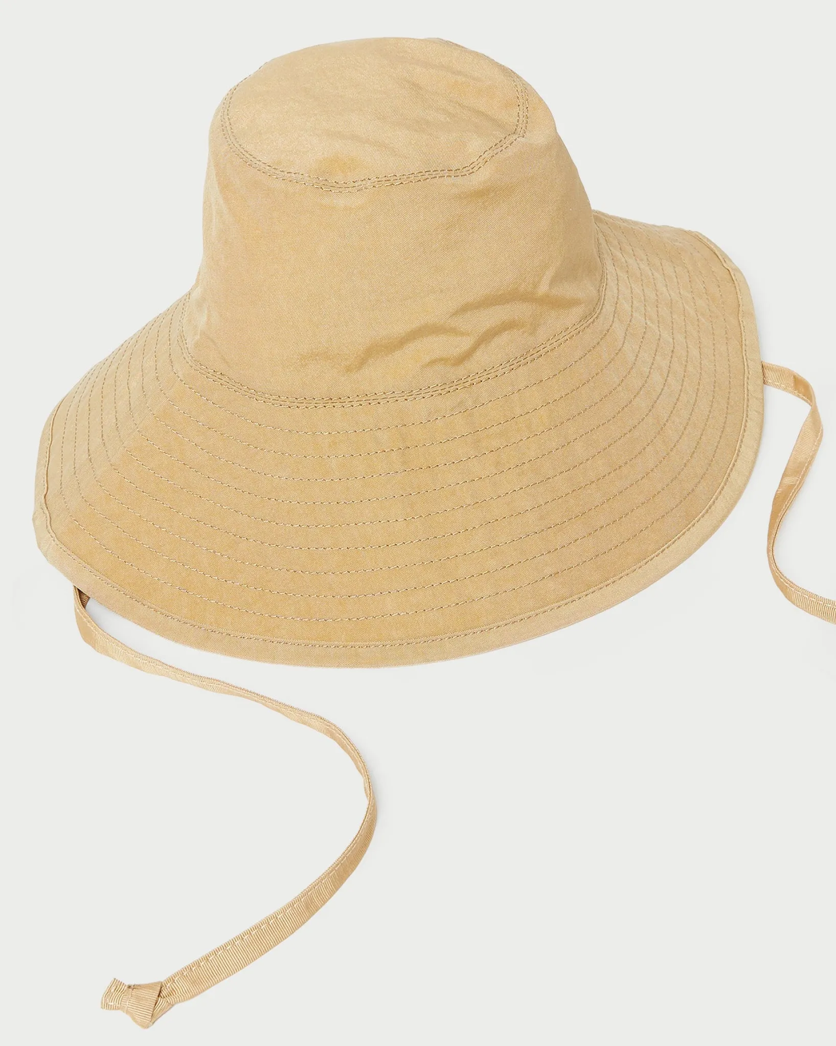 Clearance Loeffler Randall Hannah Parchment Nylon Bucket Hat Parchment />