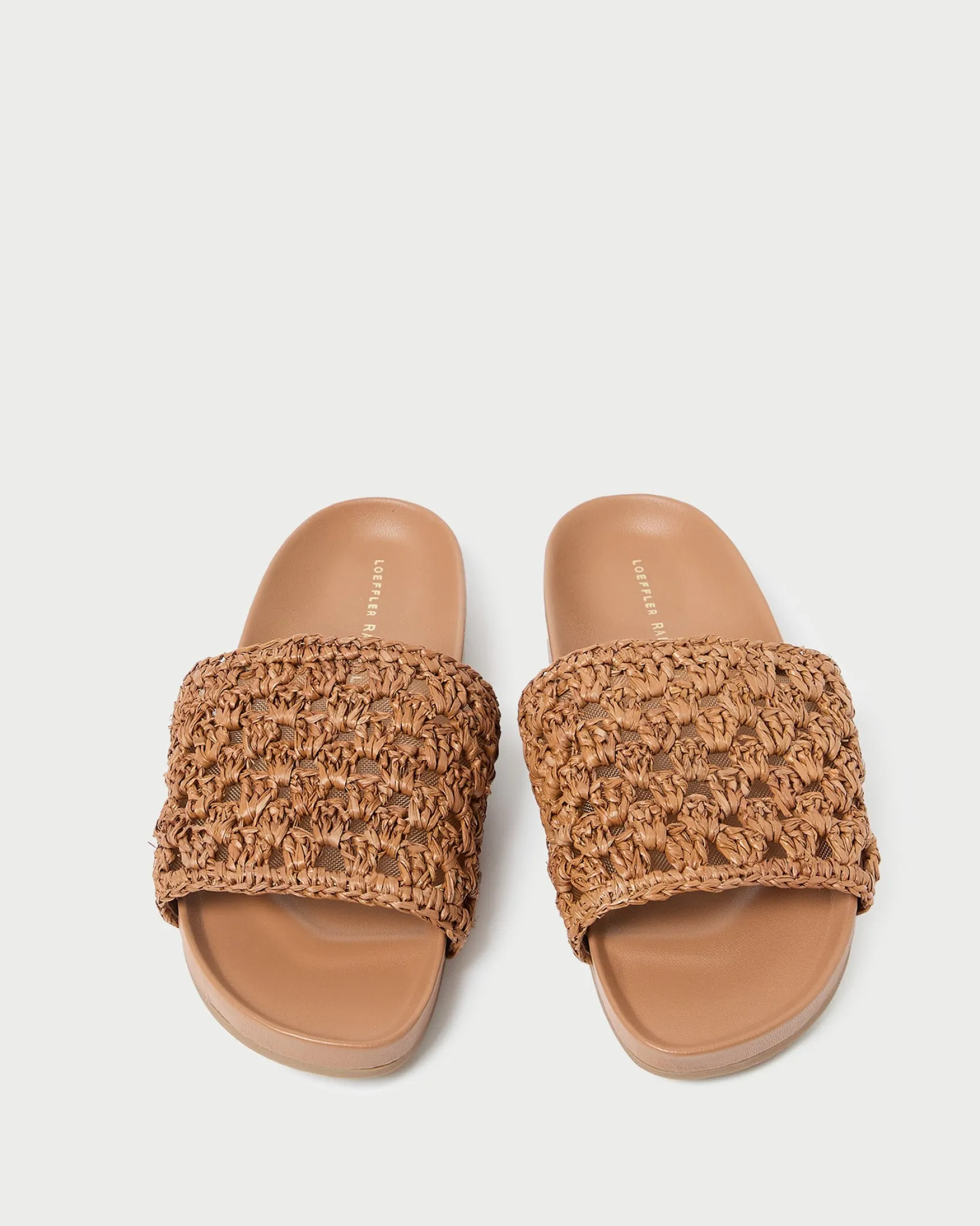 Clearance Loeffler Randall Henri Crochet Leather Sandal Brown